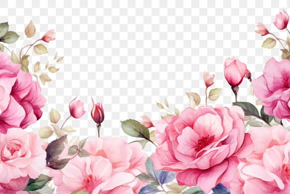 PNG Rose pattern flower petal