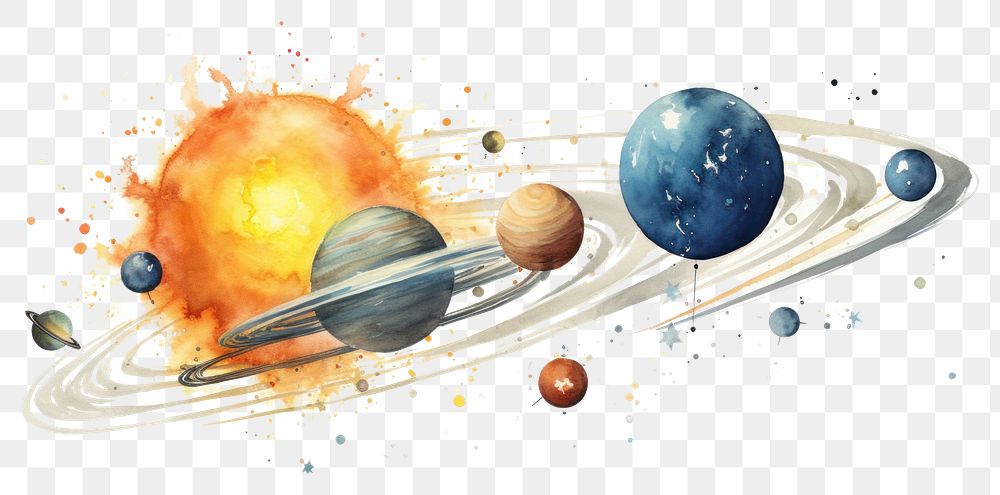 PNG Universe planet space astronomy. AI generated Image by rawpixel.