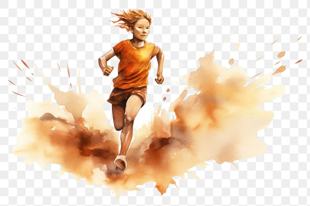 PNG Running jogging determination competition. AI generated Image by rawpixel.