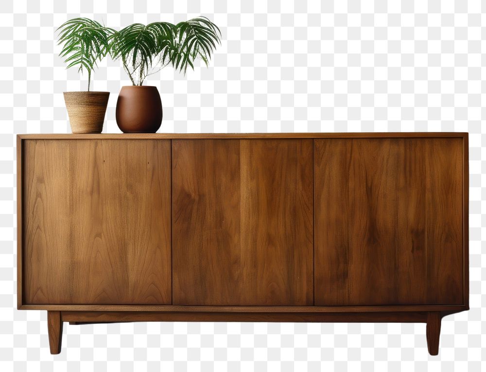 PNG Sideboard furniture cabinet vase. AI generated Image by rawpixel.