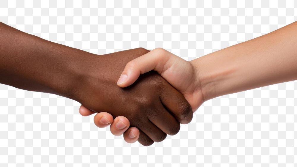 PNG Handshake togetherness agreement finger. AI generated Image by rawpixel.