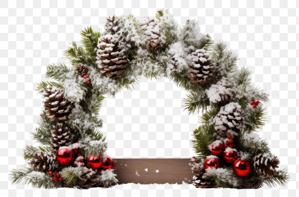 PNG Christmas wreath celebration decoration. AI generated Image by rawpixel.