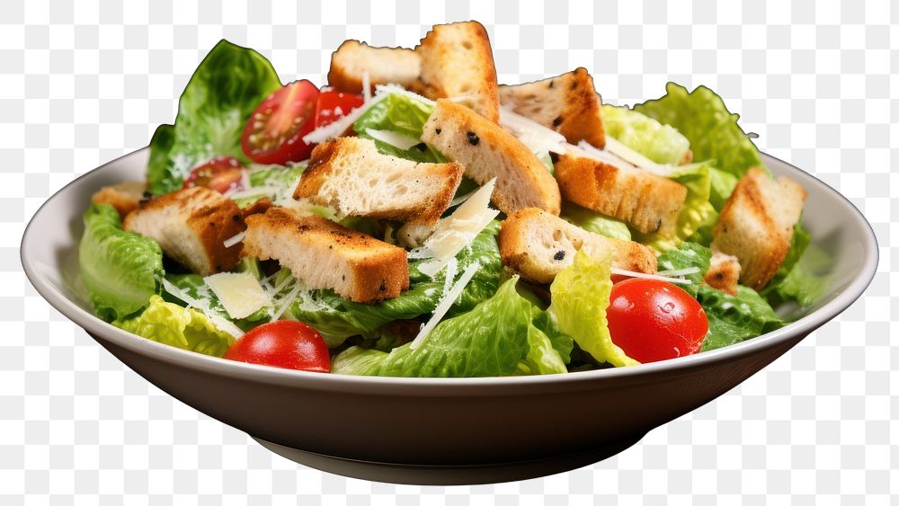 PNG Salad food meal caesar salad. AI generated Image by rawpixel.