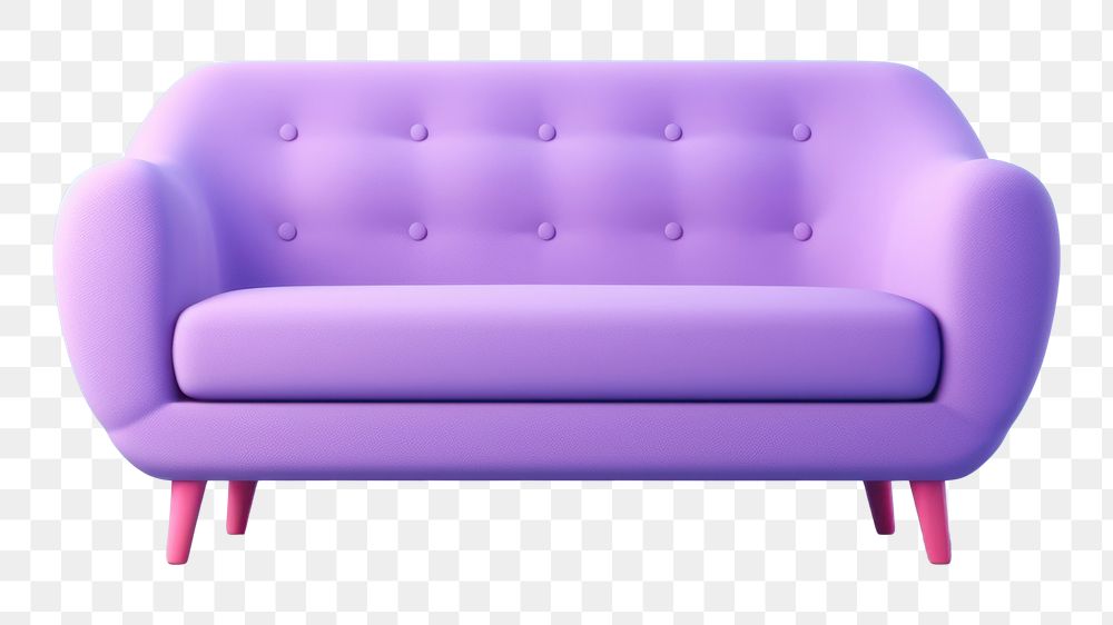 PNG Furniture sofa comfortable decoration. AI generated Image by rawpixel.