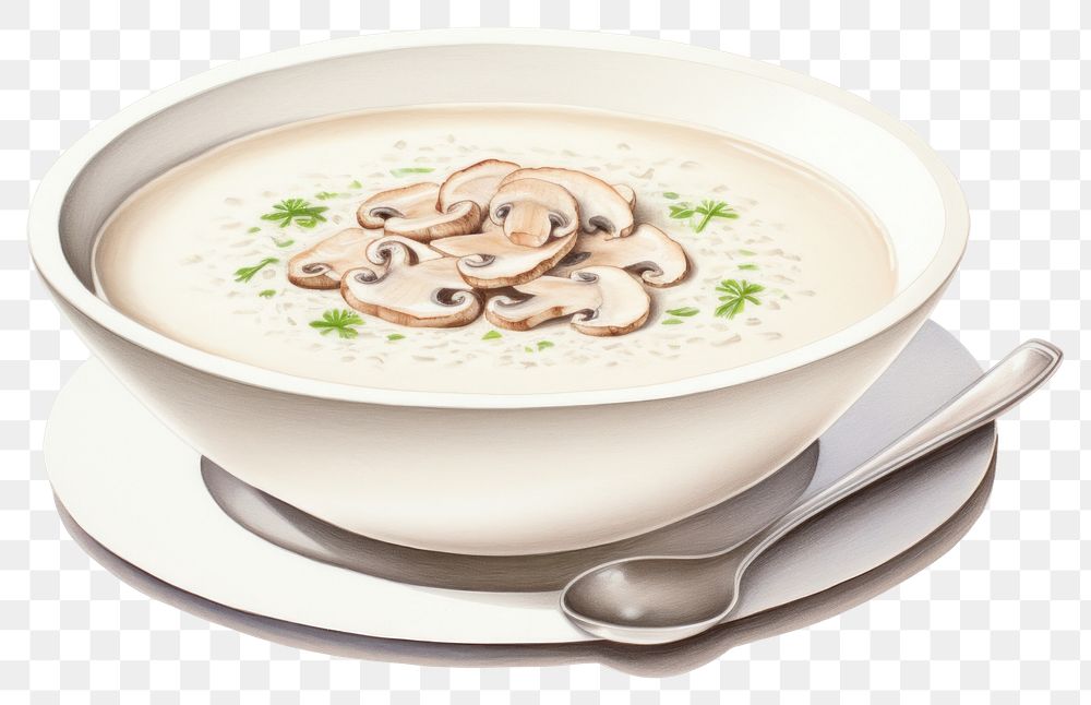 PNG Soup plate spoon dish. AI generated Image by rawpixel.