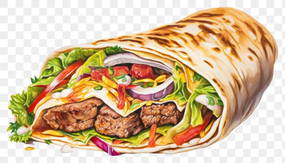 PNG Bread kebab food transparent background. AI generated Image by rawpixel.