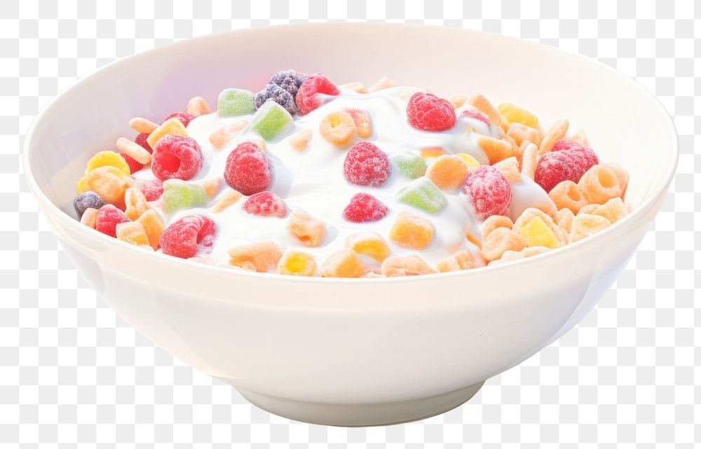 PNG Bowl dessert cereal food. AI generated Image by rawpixel.