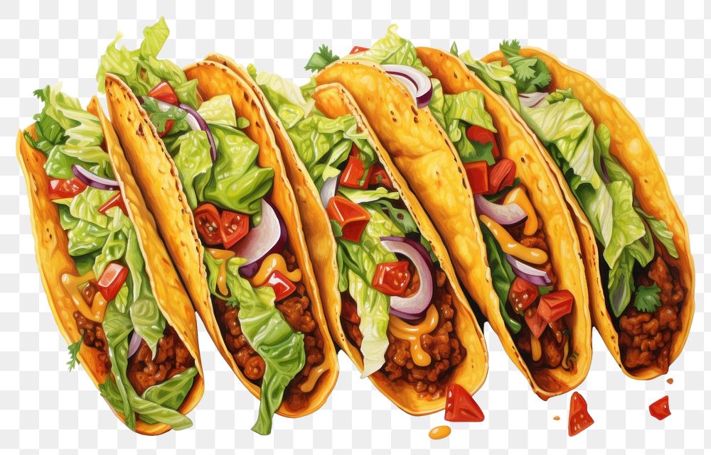 PNG Taco food vegetable freshness. AI generated Image by rawpixel.
