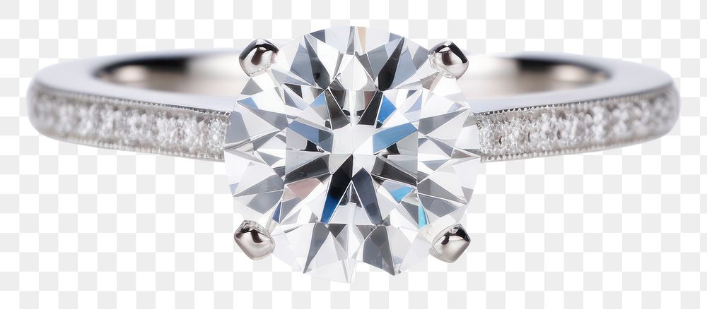 PNG Diamond ring platinum gemstone. AI generated Image by rawpixel.