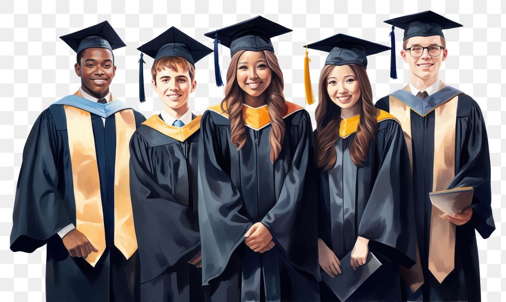 PNG Graduation student adult transparent background. AI generated Image by rawpixel.