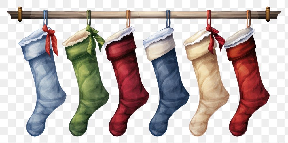PNG Christmas stocking sock christmas stocking. AI generated Image by rawpixel.