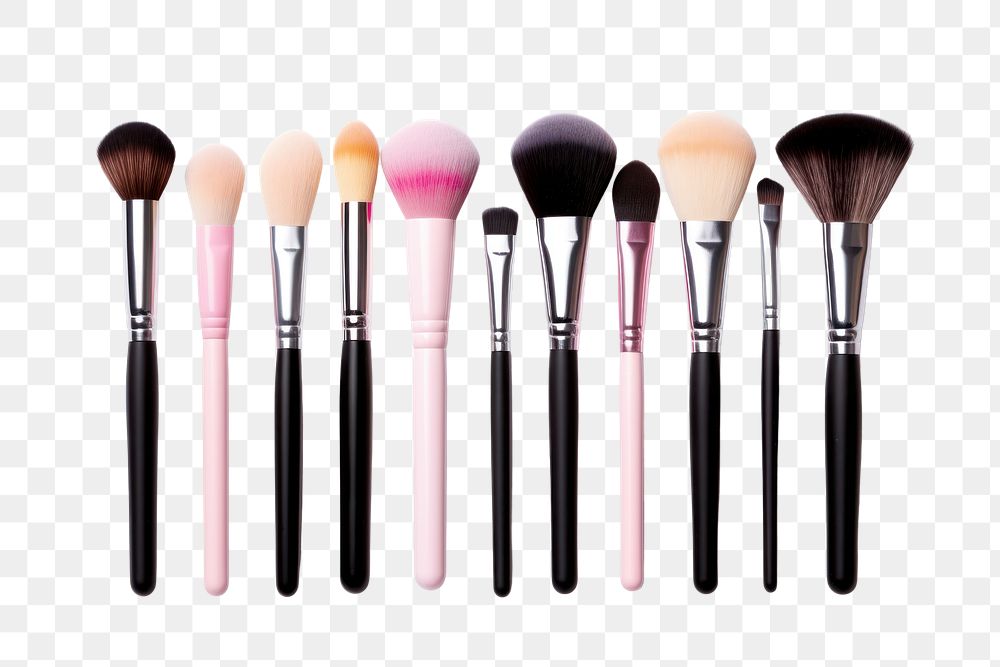 PNG Tool cosmetics brush white background. AI generated Image by rawpixel.