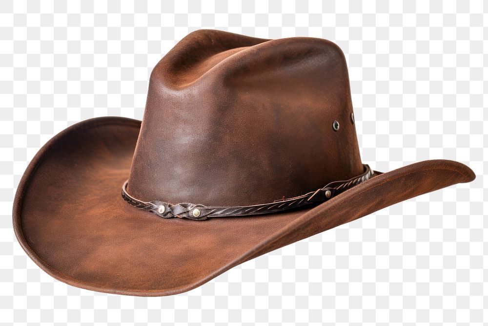 PNG Cowboy hat white background cowboy hat. AI generated Image by rawpixel.
