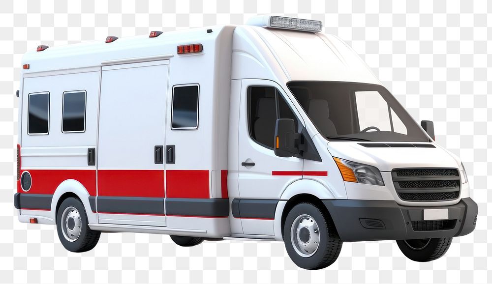 PNG Ambulance vehicle van transportation. AI generated Image by rawpixel.