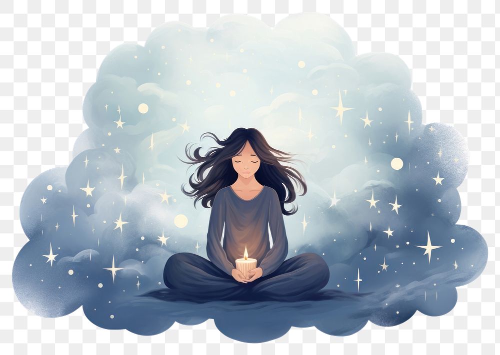 PNG Sitting adult women yoga transparent background