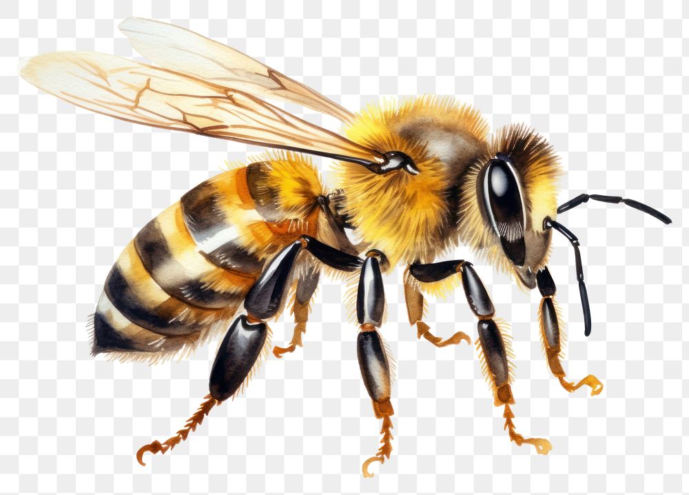 PNG Bee animal insect hornet transparent background