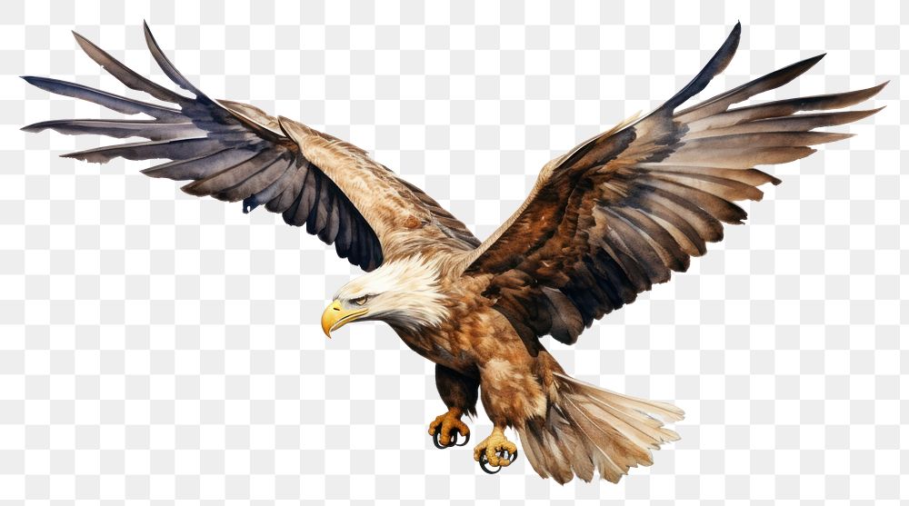 PNG Animal flying eagle bird. AI generated Image by rawpixel.