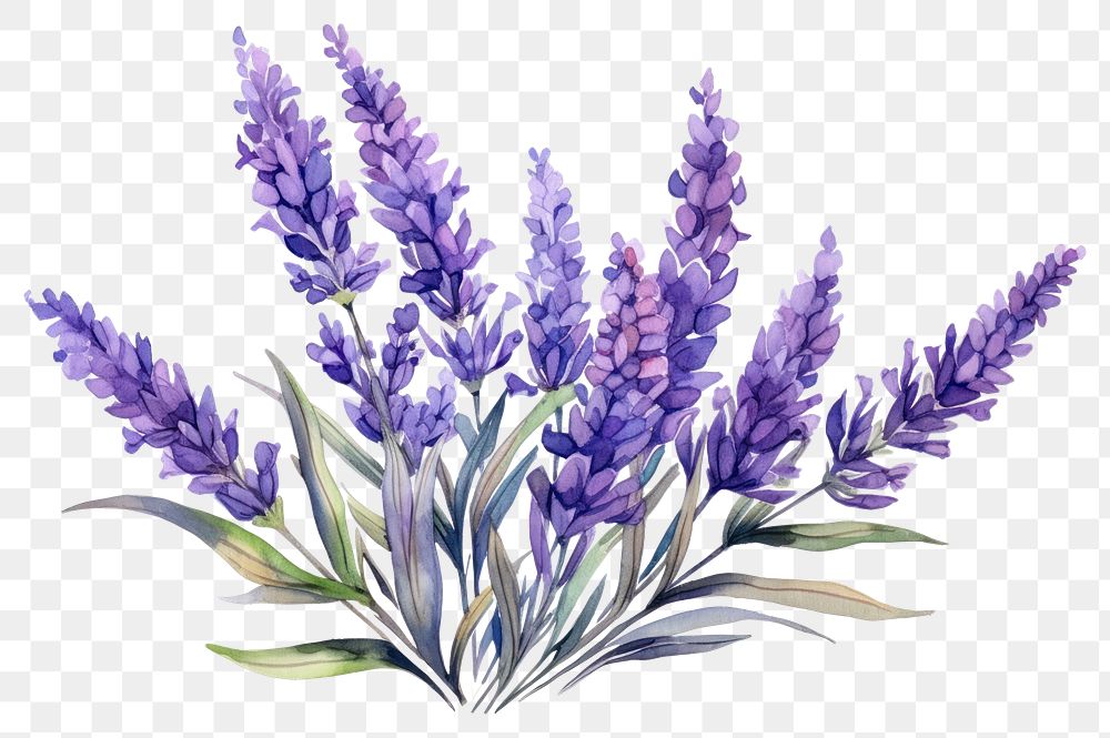 PNG Lavender blossom flower plant. | Premium PNG - rawpixel