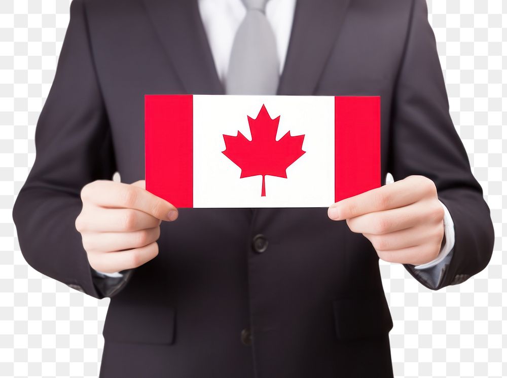 PNG Flag holding canada flag patriotism. AI generated Image by rawpixel.