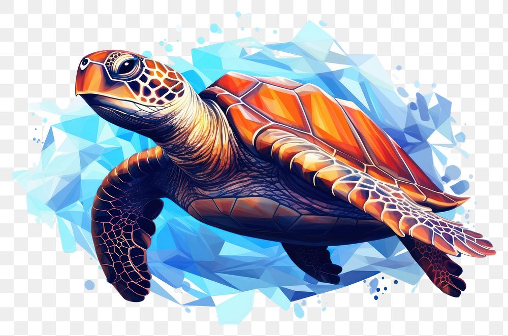 PNG Reptile animal turtle sea transparent background