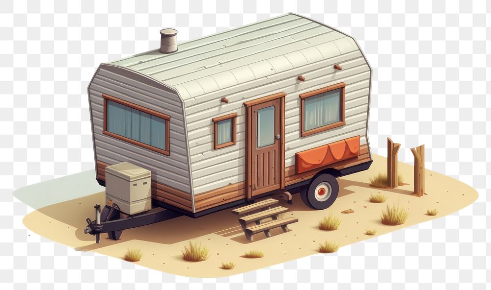 PNG Architecture outdoors vehicle trailer transparent background