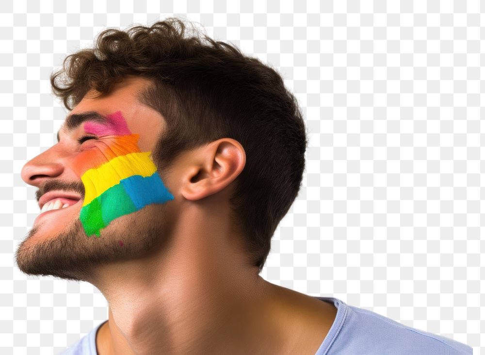 PNG Adult celebration moustache hairstyle. 