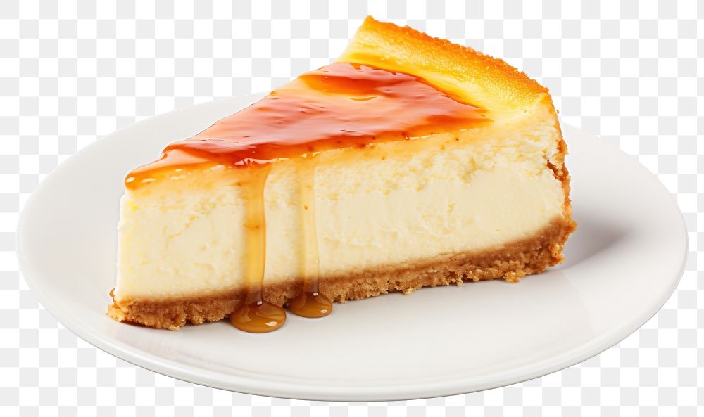 PNG Cheesecake dessert plate food transparent background