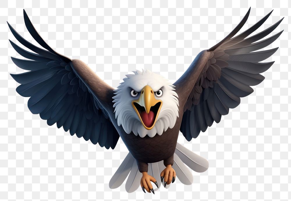 PNG Cartoon animal flying eagle