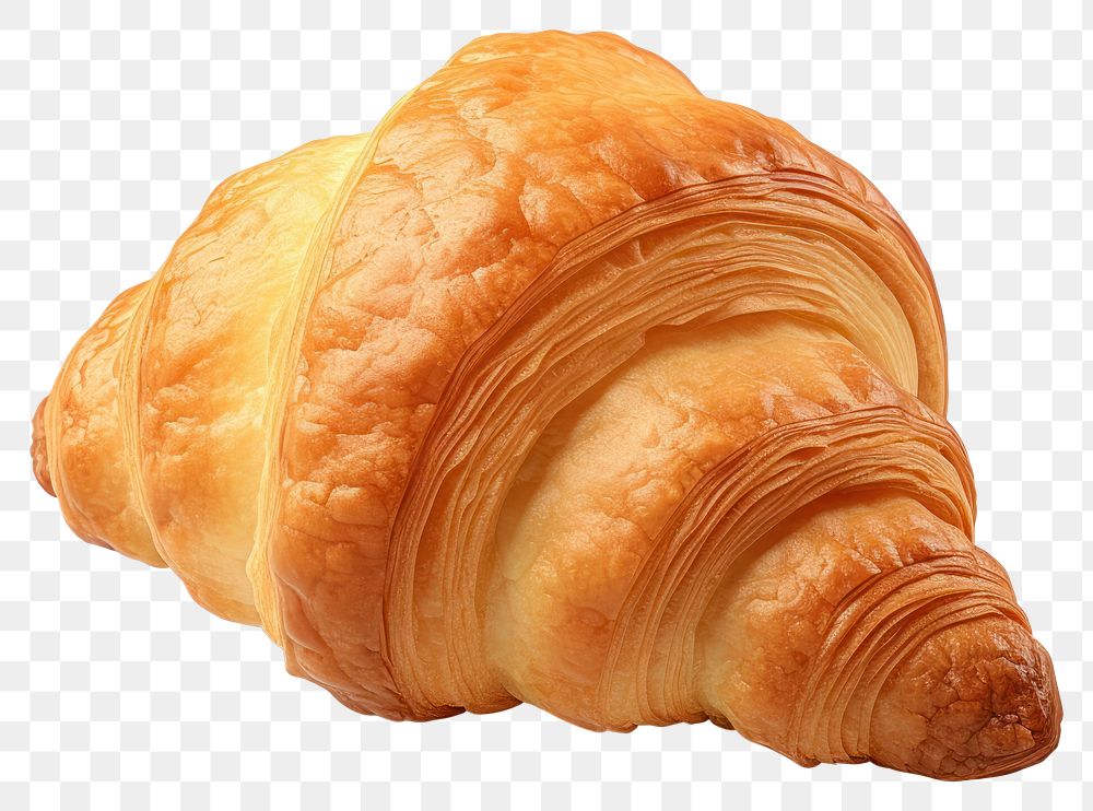 PNG Croissant bread food viennoiserie