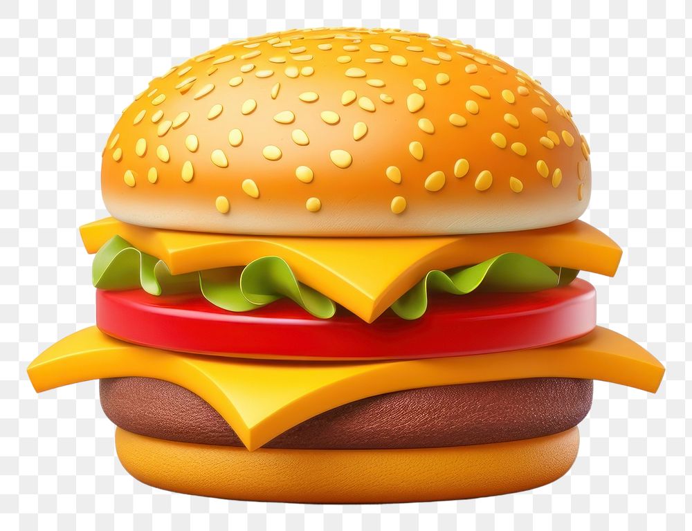 PNG Cheese burger food hamburger. AI generated Image by rawpixel.