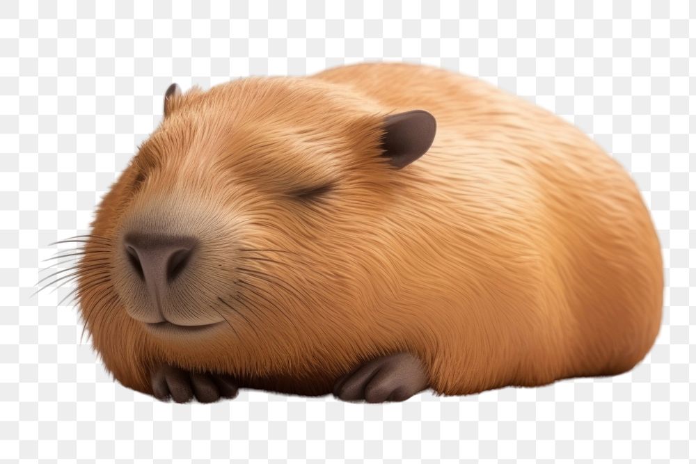 PNG Capybara mammal animal rodent. AI generated Image by rawpixel.