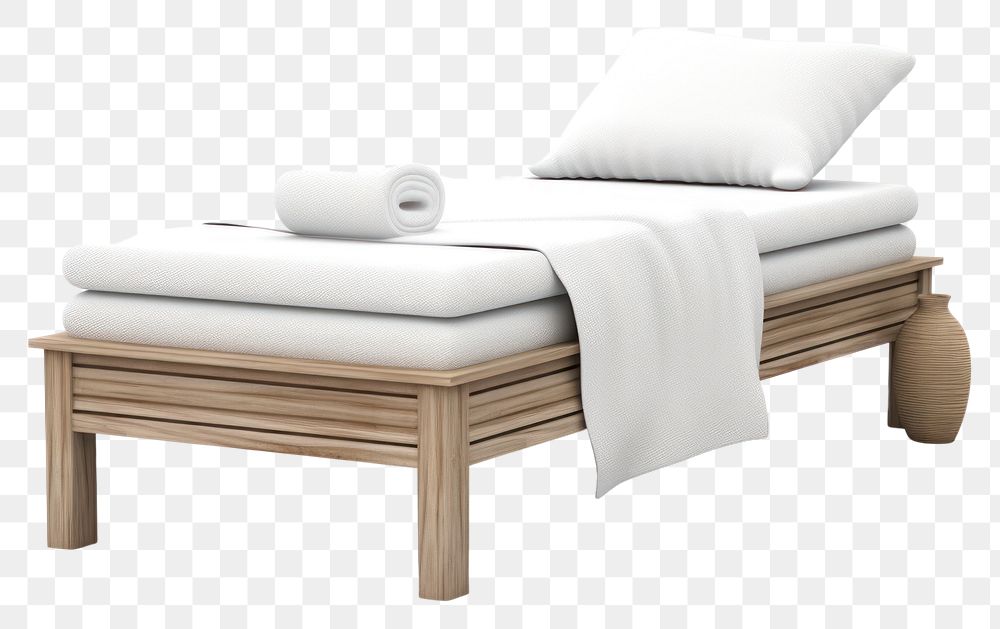 PNG Bed furniture wood architecture. AI generated Image by rawpixel.