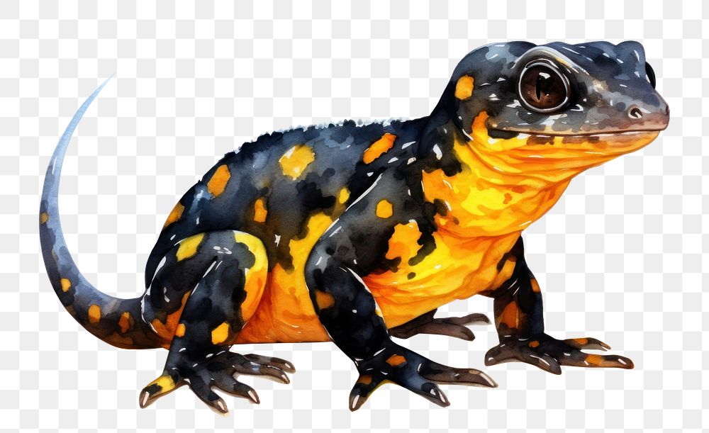 PNG Salamander amphibian wildlife animal. AI generated Image by rawpixel.
