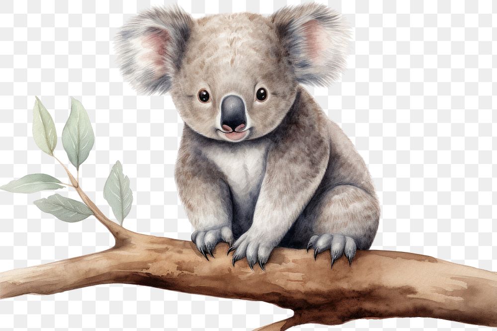 PNG Koala wildlife mammal animal. 