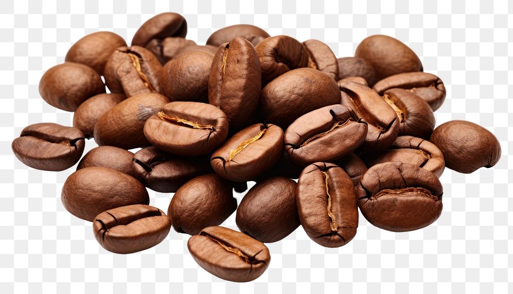 PNG Brown coffee beans food backgrounds freshness. AI generated Image by rawpixel.
