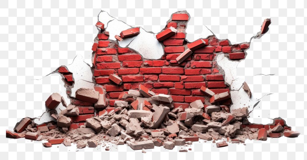 PNG Brick wall architecture broken