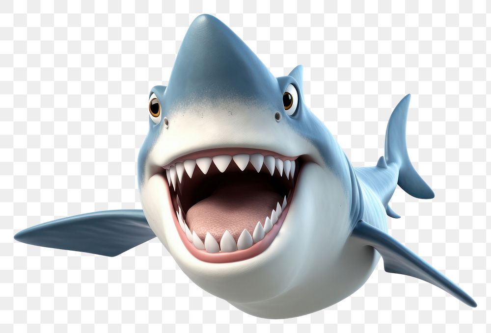 PNG Great white shark cartoon | Premium PNG - rawpixel