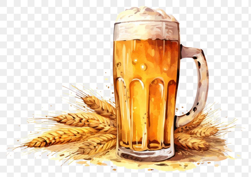 PNG Beer drink lager glass transparent background
