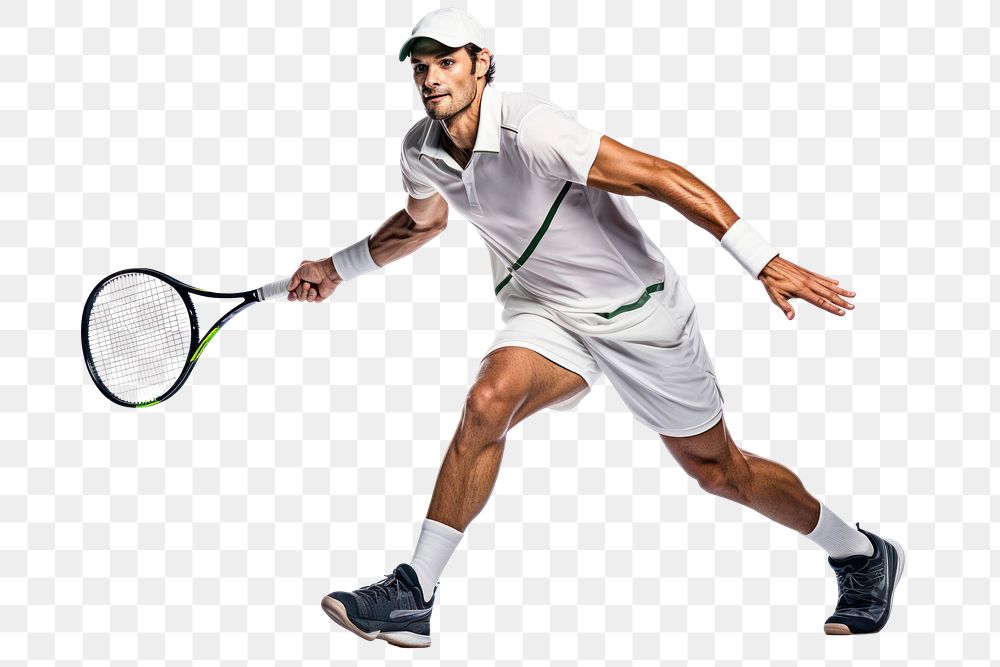 PNG Tennis sports racket player. AI generated Image by rawpixel.