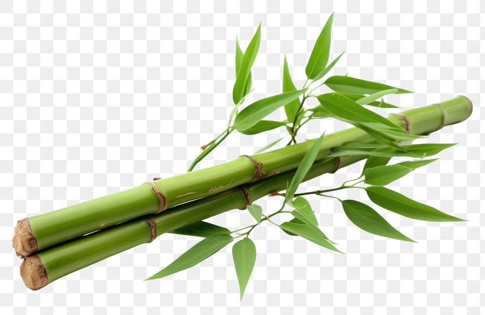 PNG Bamboo plant white background freshness. AI generated Image by rawpixel.