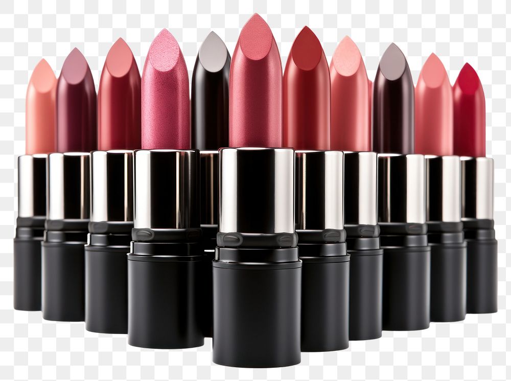 PNG Lipstick cosmetics arrangement variation. 