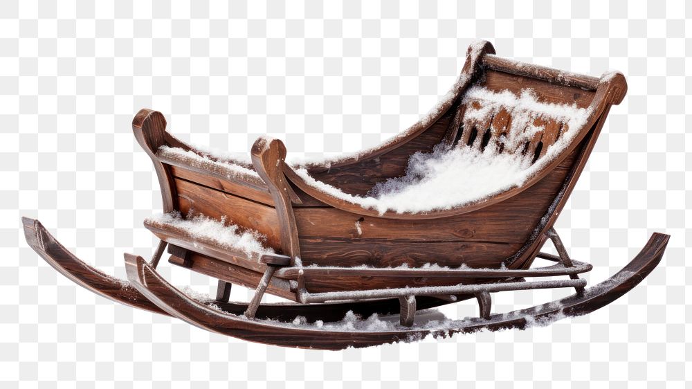 PNG Furniture sled snow outdoors. AI generated Image by rawpixel.