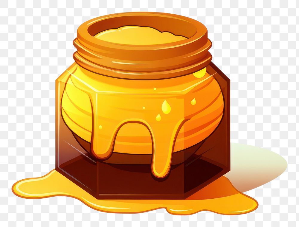 PNG Honey transparent background container cartoon. AI generated Image by rawpixel.