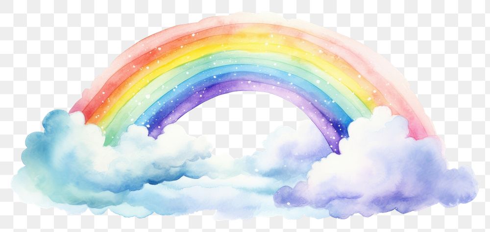 PNG Outdoors rainbow nature cloud. AI generated Image by rawpixel.