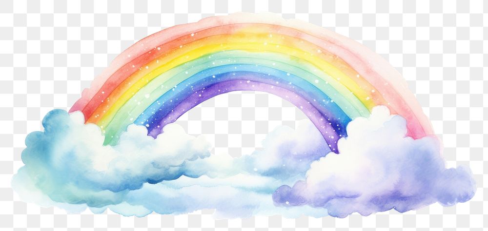 PNG Outdoors rainbow nature cloud. 