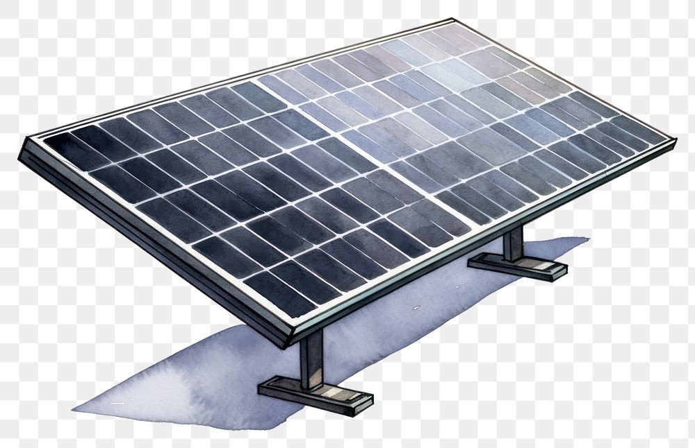 PNG White background solar panels electricity daylighting. AI generated Image by rawpixel.