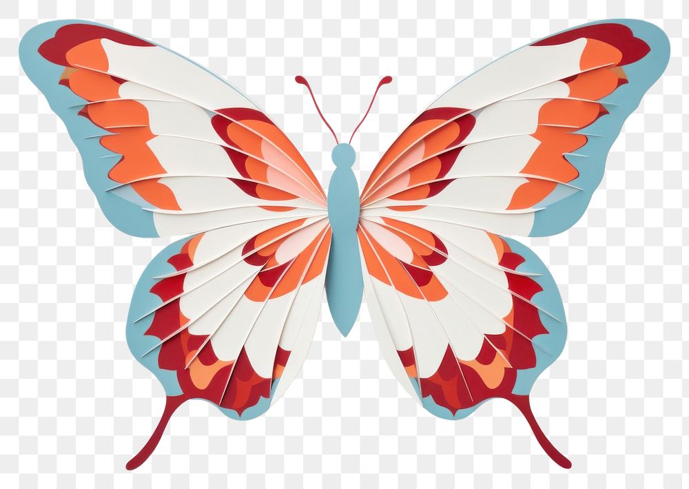 PNG Butterfly animal insect paper. AI generated Image by rawpixel.