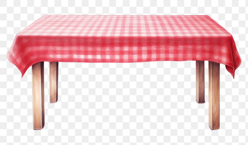 PNG Tablecloth furniture pattern red. AI generated Image by rawpixel.