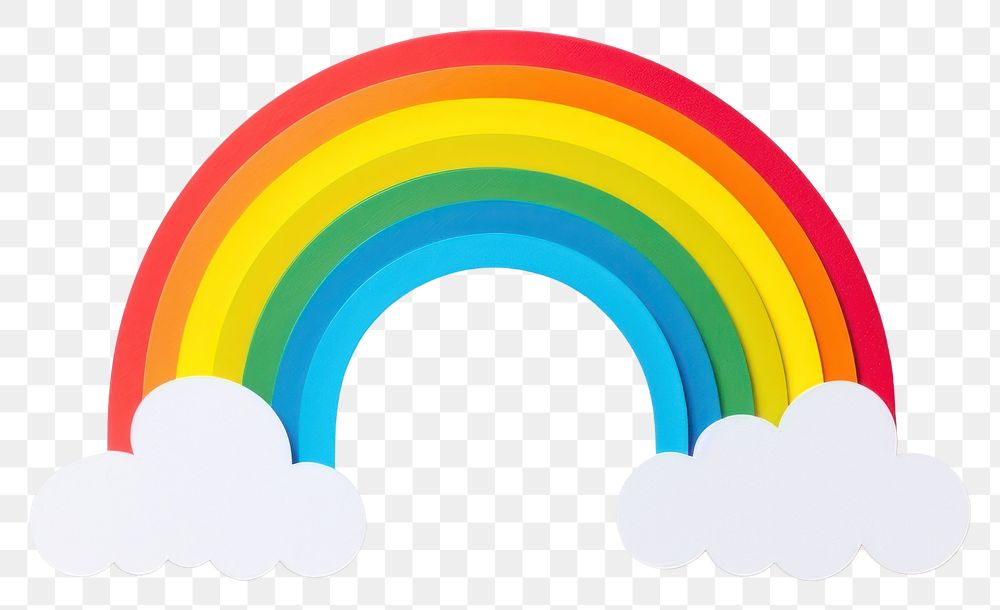 PNG Rainbow nature cloud sky. AI generated Image by rawpixel.