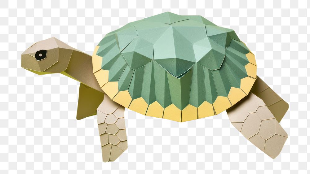 PNG Reptile origami animal turtle. AI generated Image by rawpixel.
